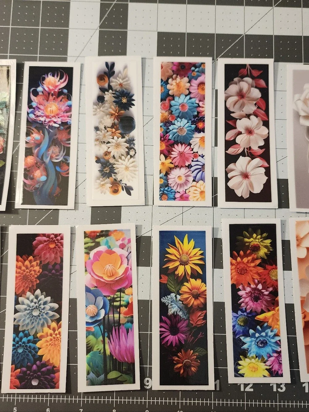 UVDTF Pen or Bookmark wraps - Multicolor Botanical Prints